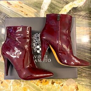 Patent Burgundy boot